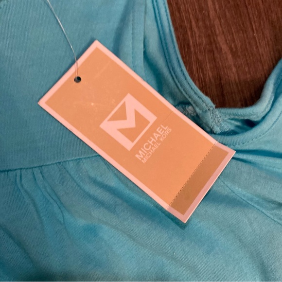 NWT Michael Kors shirt long sleeve cold shoulder bell sleeve - Picture 7 of 13